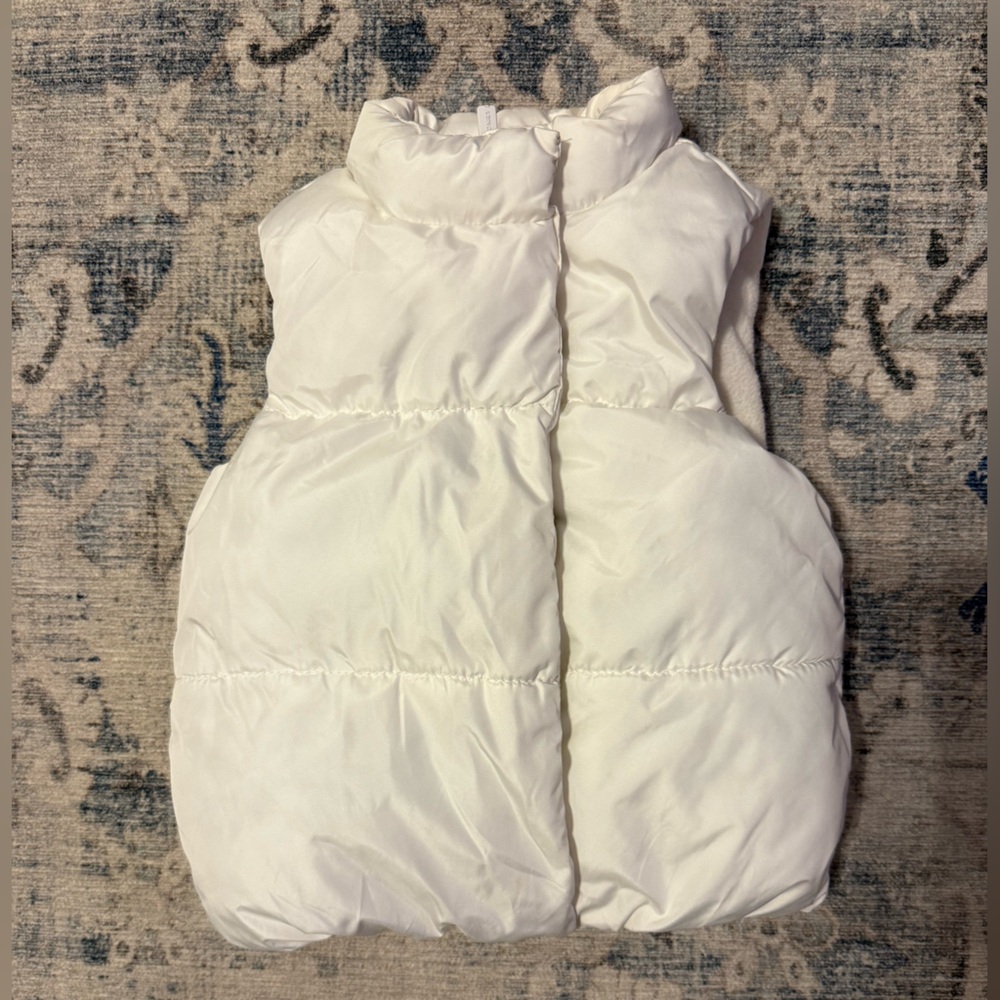 Old Navy White Puffer Vest for Kids